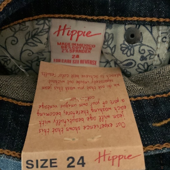 Hippie jeans sz 24” waist, never worn, vintage stone washed - Picture 4 of 6